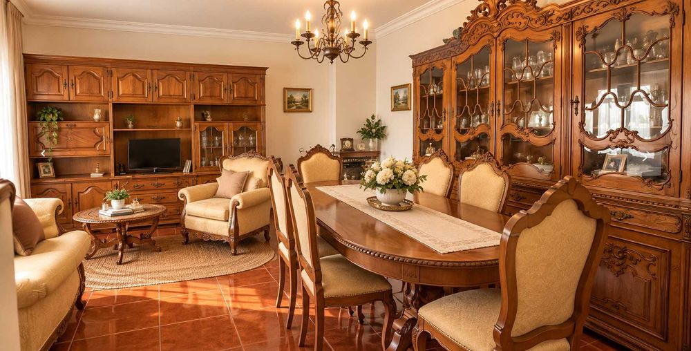 Mobilia de sala com sofás
