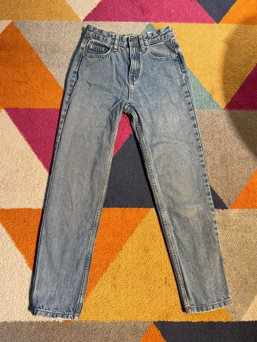 Spodnie jeansowe jeansy dżinsy denim xxs 32 mom fit jeans