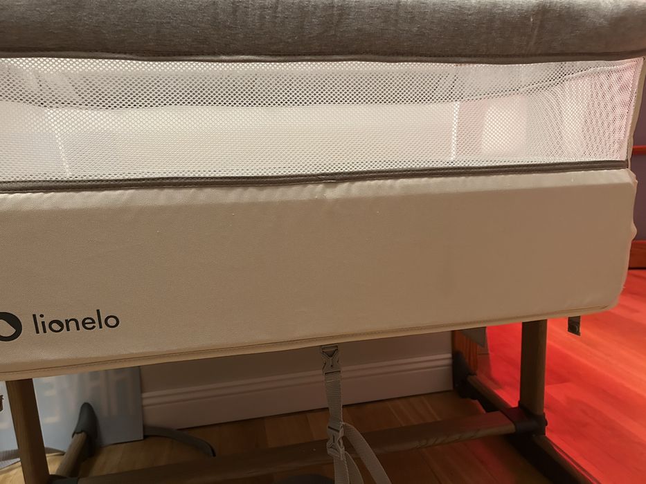 Łóżeczko Lionelo Leonie Beige Sand plus materac