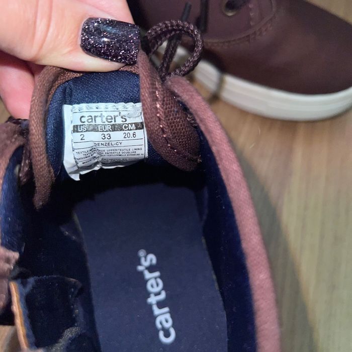 Carters 33 розмір, 20.6 см устілка