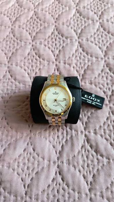 Zegarek męski firmy Edox WRC-automatic-Gold- Szafir