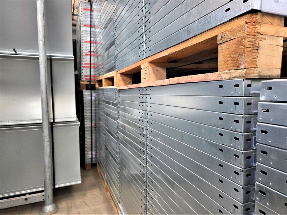Regał Metalowy 62x200x300cm/15p Półka Magazynowy Firmowy Ocynkowany Garaż Piwnica Warsztat Magazyn