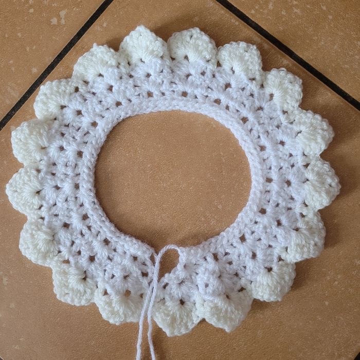 Hand made ręcznie wykonany kołnierzyk