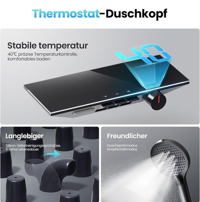 System prysznicowy z termostatem