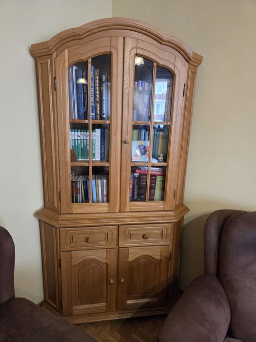 Kredens duży,  kredens narożny, szafka tv, szafeczka dąb