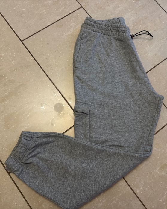 Nike bawełniane szerokie spodnie sportowe dresowe damskie , joggery L