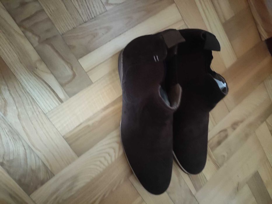 Buty męskie zamszowe