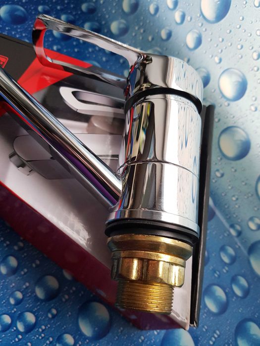 Смеситель для умывальника G-FERRO HANSBERG 004 (излив 15 см) на гайке