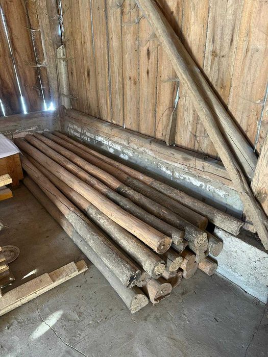 Wałki słupki belki ogrodzeniowe drewniane