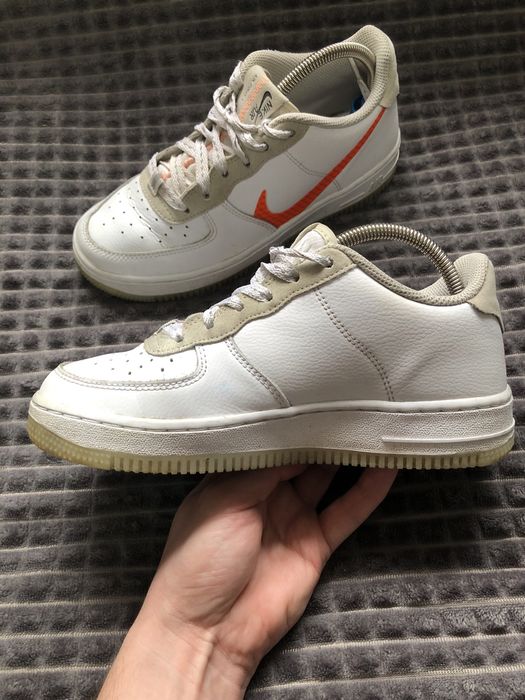 NIKE AIR FORCE 1 (36.5) 23.5см кроссовки белые женские детские оригина