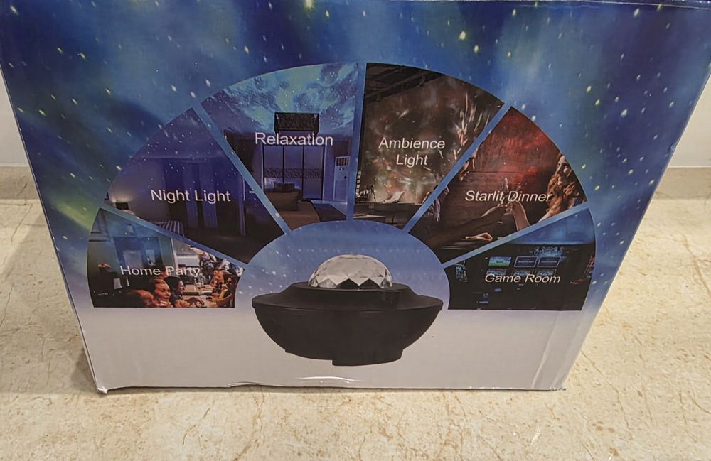 Projektor Gwiazd Rzutnik Nieba Lampka Nocna LED Głośnik Bluetooth