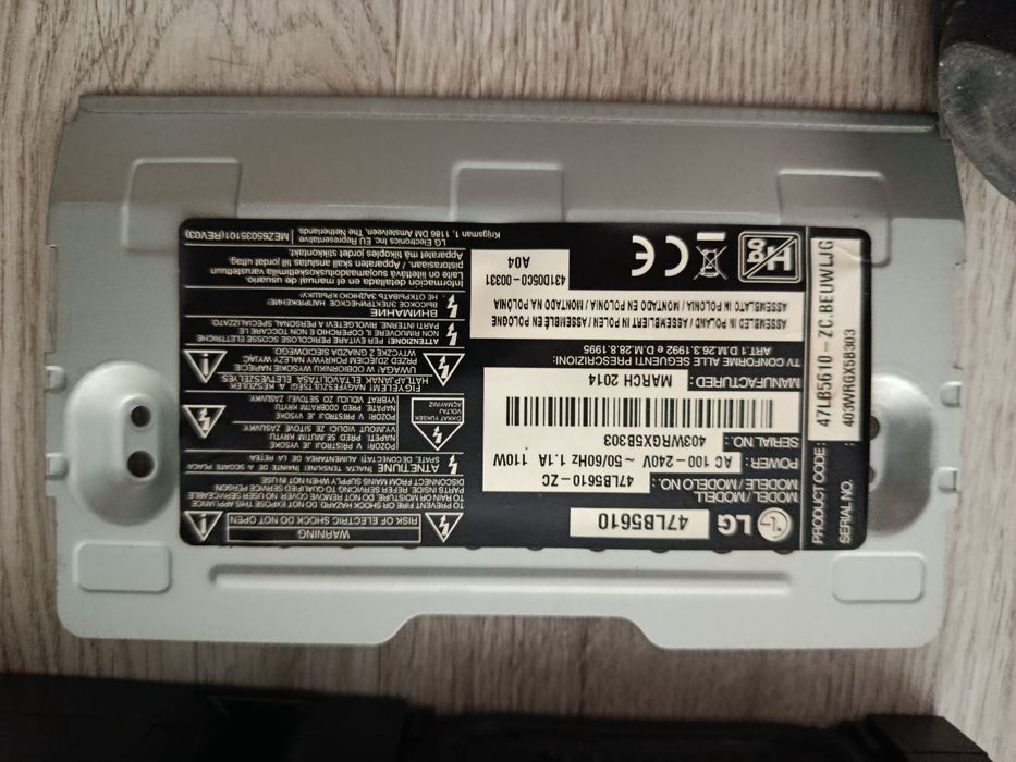 Peças LG 47LB5610
