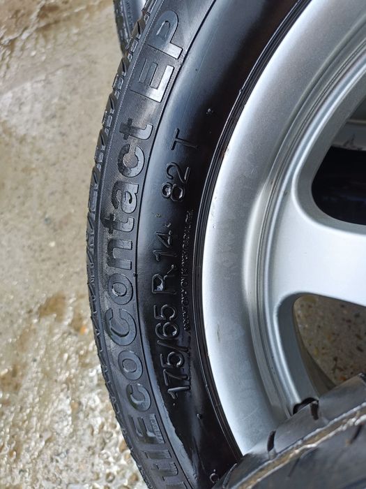 Felgi aluminiowe BORBET 14" + opony Continental EcoContact EP