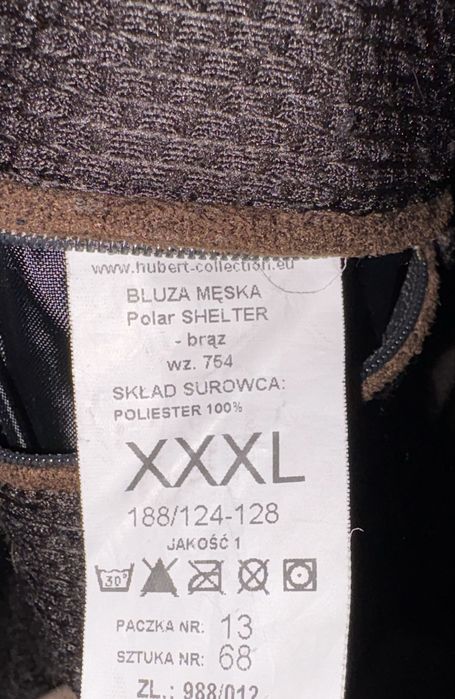 Bluza polar meska myśliwska HUBERT XXXL