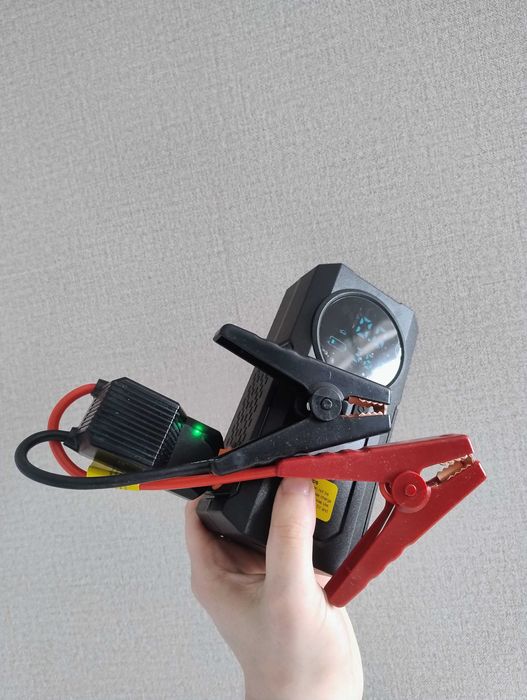 Автомобільний Компресор + Бустер (пусковий пристрій) + повербанк