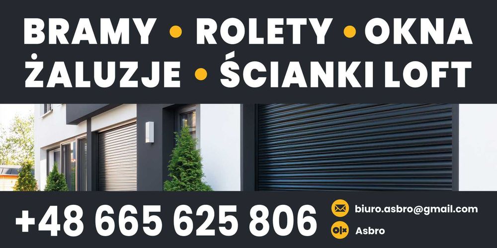 Bramy, Okna, Rolety, Siatki, Automatyka