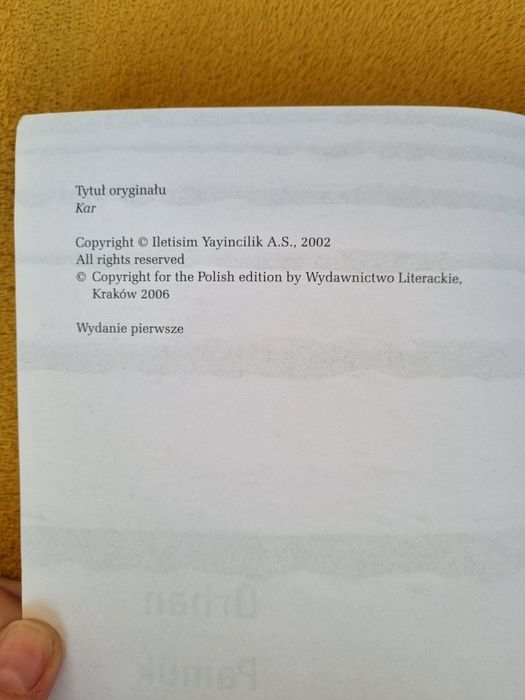 Orhan Pamuk "Śnieg"