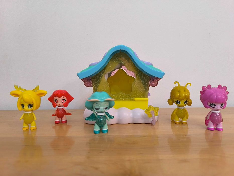 Glimmies 5 szt. figurek+ domek