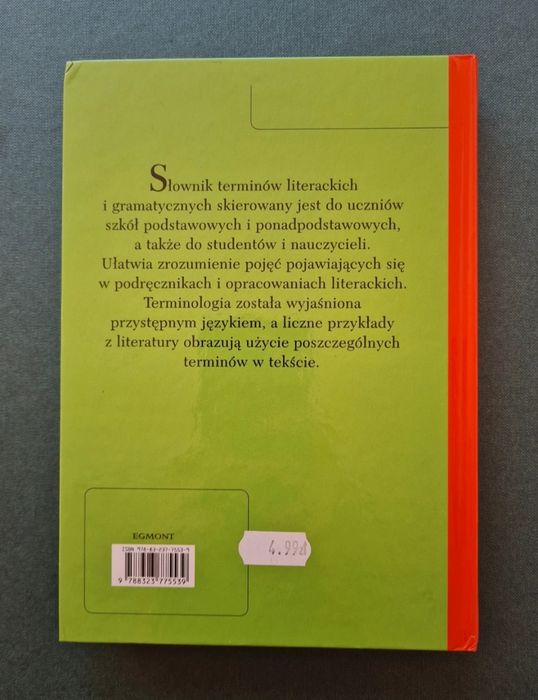Słownik synonimów terminów literackich i gramatycznych egmont gramatyk