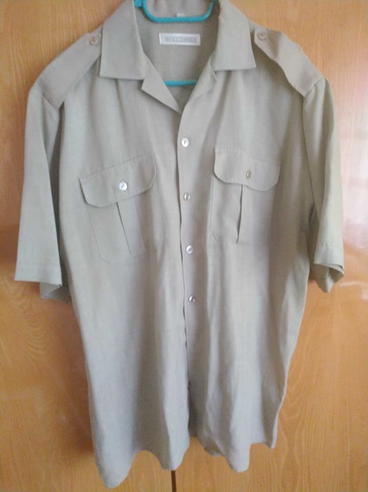 koszula wojskowa khaki krótki rękaw