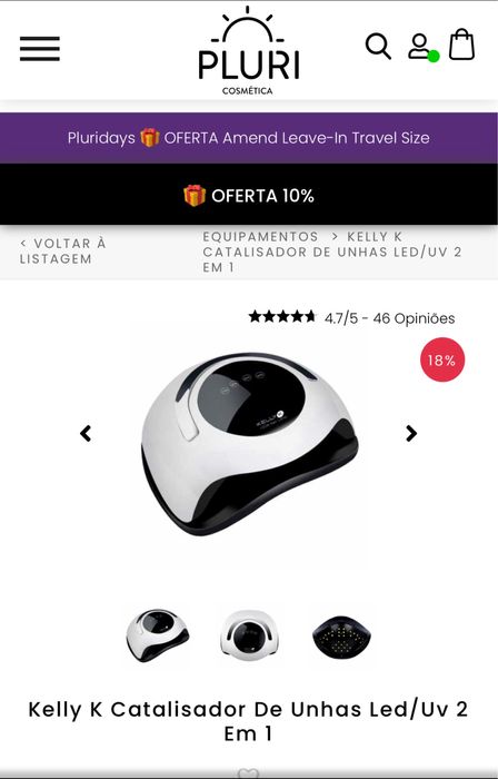 Catalizador e máquina de manicure