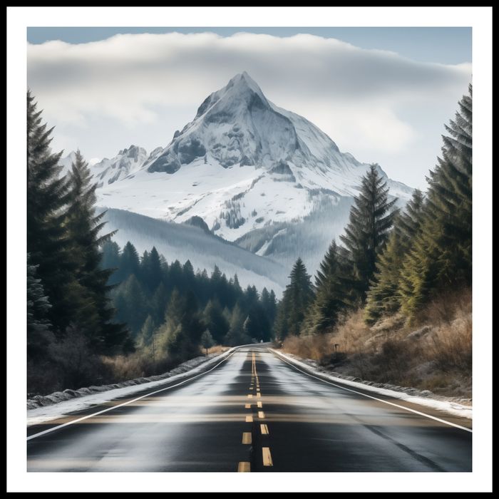 Plakat 100x100cm Odważna Podróż