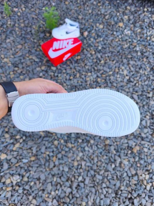 Nike Air Force 1 Mid, Fur/бело-черные/зимние/мех/Качественные/Шикарные