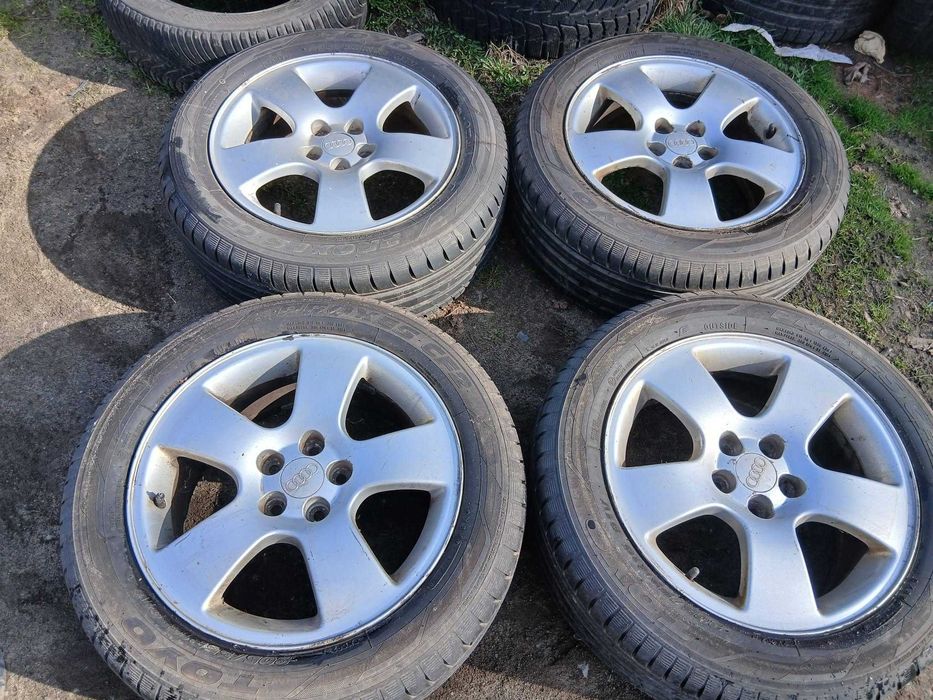 Koła do Audi A3 16 cali 5x100 Et 45 Opony letnie Toyo