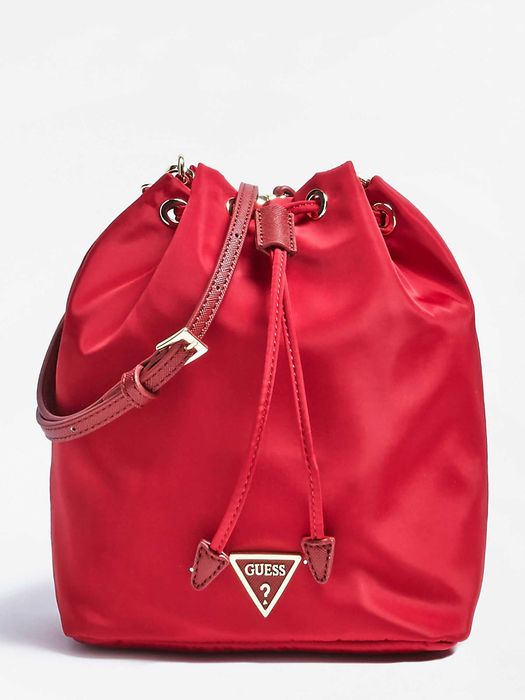GUESS Oryginalny czerwony worek na ramię