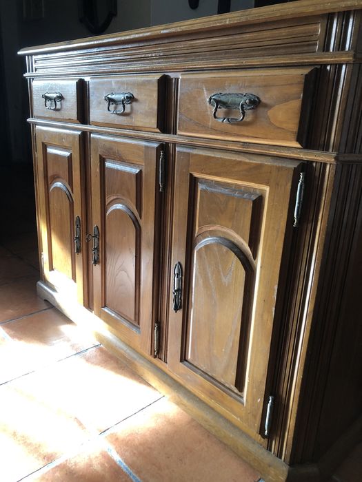 Sapateira em madeira pinho mel