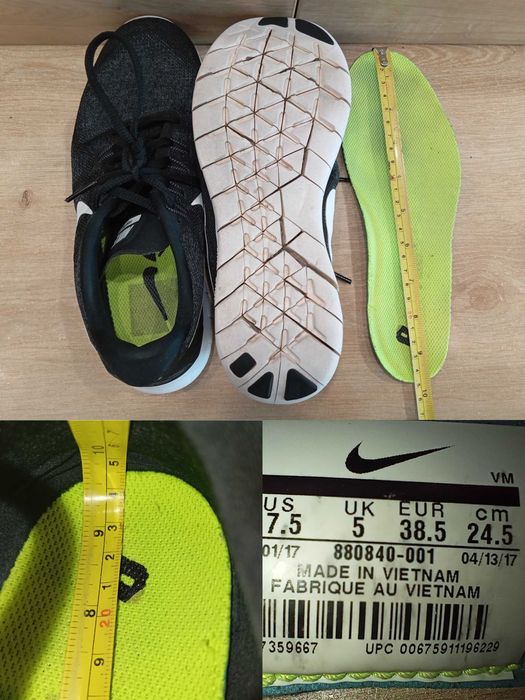 NIKE Free RN Buty Sportowe Do biegania Rozmiar 38,5 /24,5cm