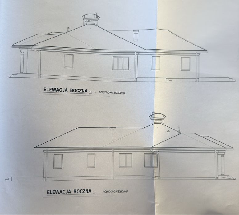 Dom jednorodzinny SSZ z elewacją i roletami