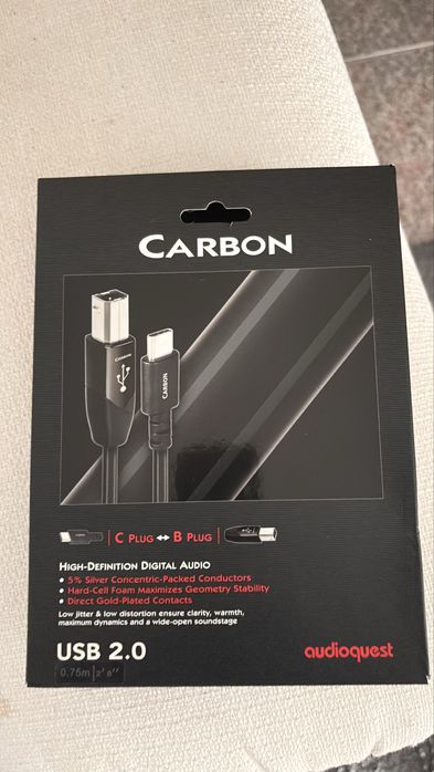 Cabo USB-C to USB-B  Novo na caixa