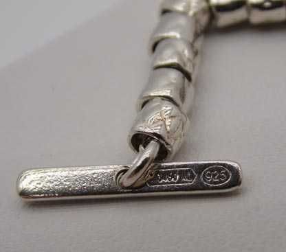 DODO MARIANI Srebrna bransoletka z literką A 19 cm.