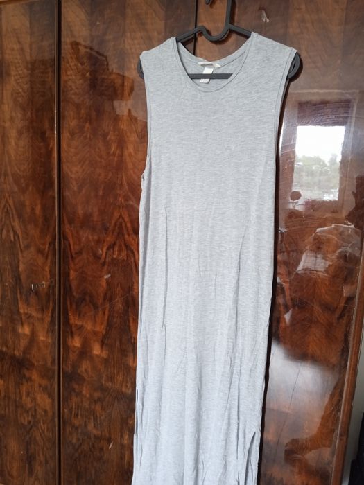 Szara basic sukienka S