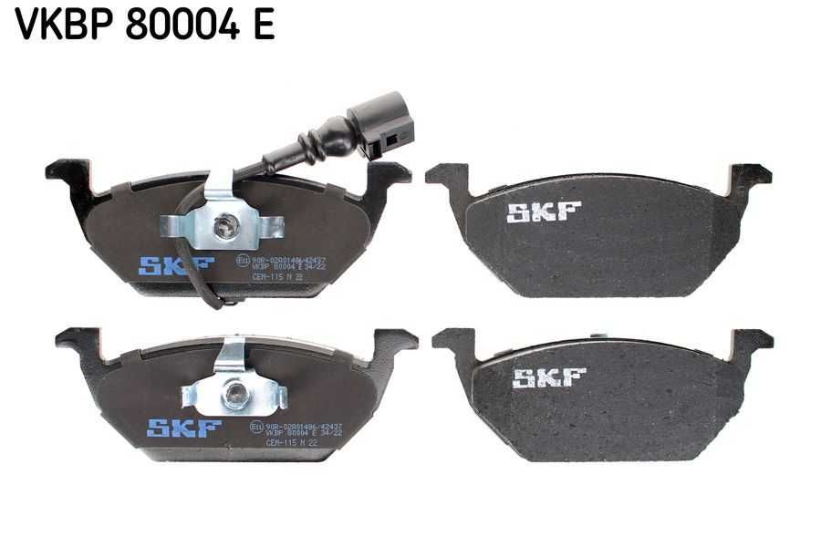 Комплект гальмівних накладок, дискове гальмо SKF VKBP 80004 E