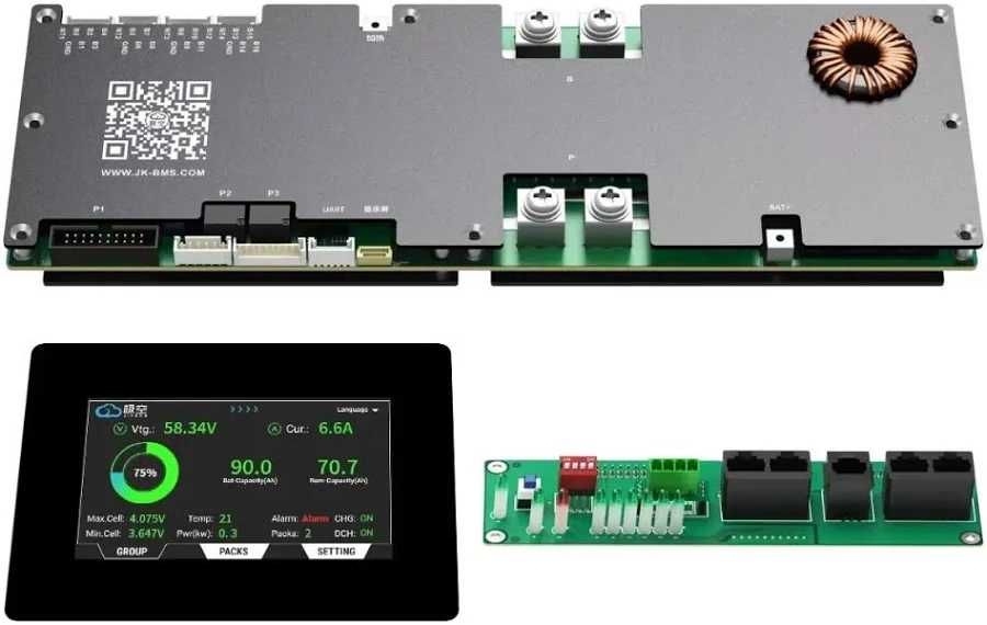 JK BMS PB2A16S20P  200A 8S-16S 2A  з дисплеєм 4,3