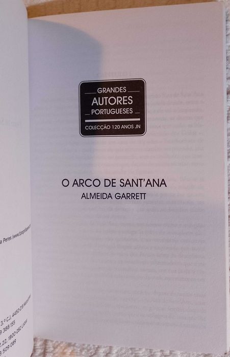 O arco de Sant'Ana, Almeida Garrett