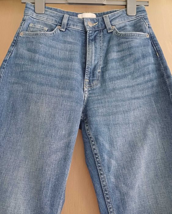 Spodnie jeansowe bootcut flare high jeans H&M