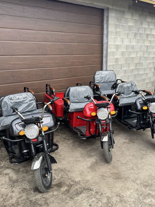Трицикл вантажний Corso HARDY 1200W, 60V/38Ah 4 МІСЦЯ  доставка вам додому