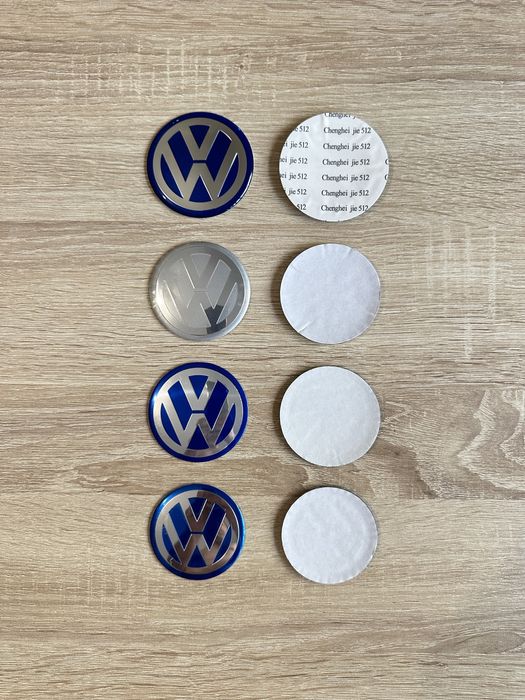 Conjunto 4 Centros Volkswagen 50mm 55mm 56mm 60mm 65mm 66mm 68mm 70mm