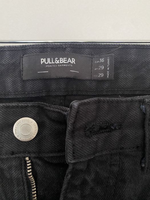 Calças de ganga preta da Pull&Bear