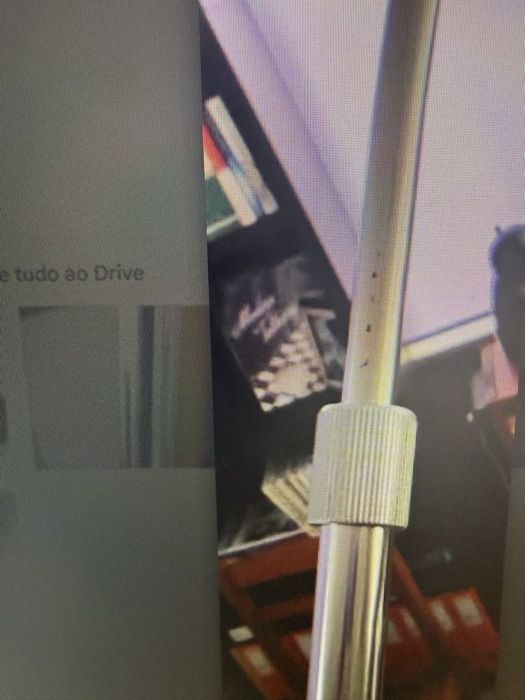 Candeeiro de pé base mármore