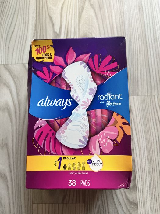 Always Radiant FlexFoam podpaski z USA w rozmiarze 1 (Regular )