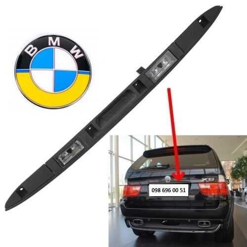 Планка підсвітки номера та кнопка відкриття BMW X5 E53 - X3 Е83.