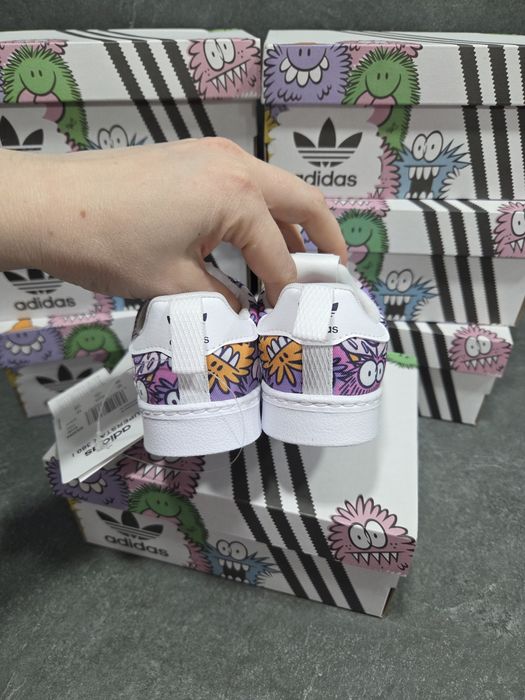 Дитячі кросівки Adidas Superstars 360 I GX3294, оригінал, нові, красовки для дівчинки, хлопчика, розмір 21 22 23 25 26 27