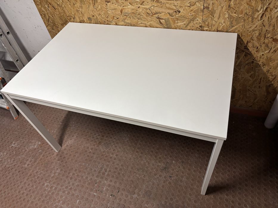 Mesa extensível, branco, 120/180x74