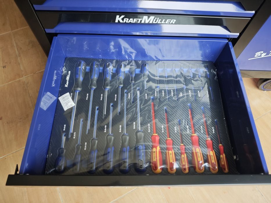 Carrinho de ferramentas Kraft Muller 7 gavetas 7 cheias XXL