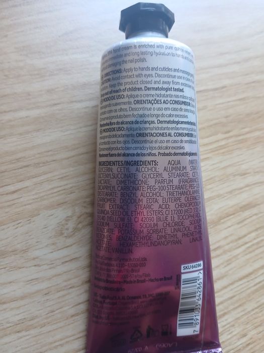 Creme de Mãos Nativa SPA Açaí O Boticário 75g NOVO AINDA SELADO