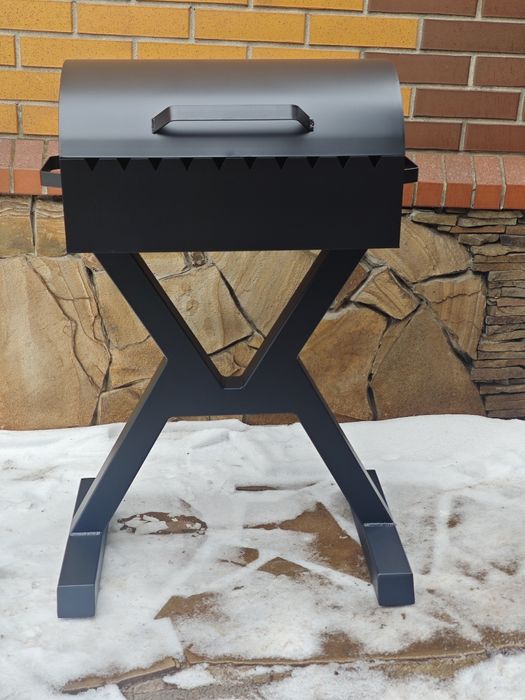 Мангал з кришкою на 10 шампурів